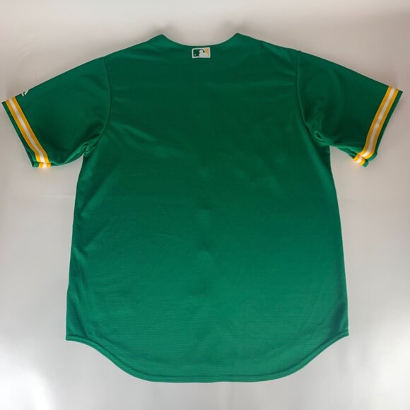 Oakland Athletics MLB Green Majestic Cool Base Jersey Mens Large - Picture 6 of 7